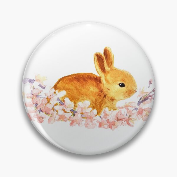 Item preview, Cute bunny in flowers designed and sold by ColorLore.