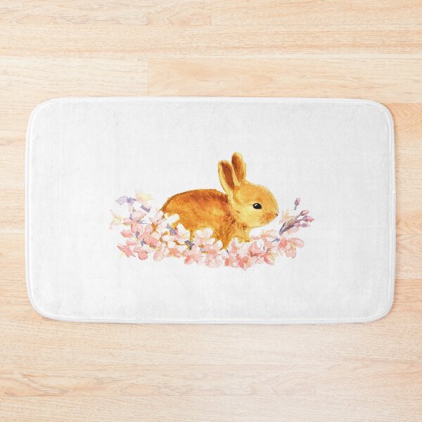 Item preview, Cute bunny in flowers designed and sold by ColorLore.