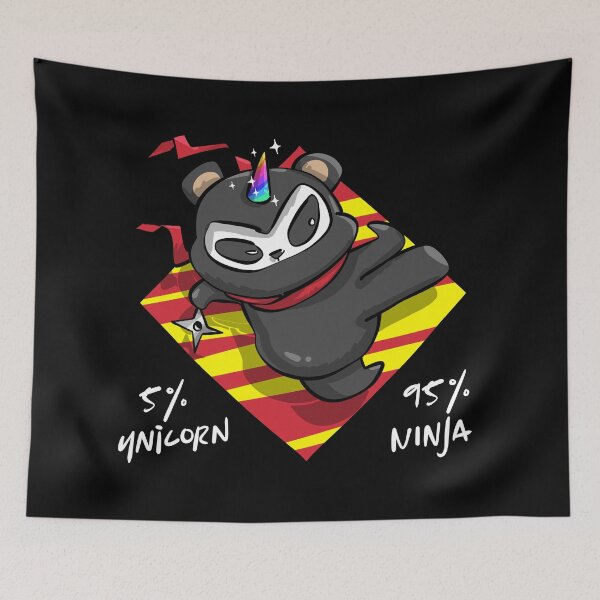 Item preview, Panda Funny More Ninja Than Unicorn Quote designed and sold by SqualeForce.
