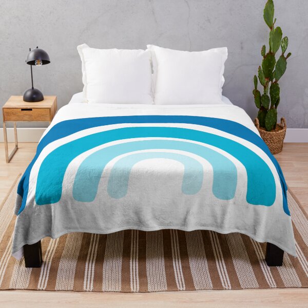 Artikelvorschau, Blauer Regenbogen für ein Baby-Kinderzimmer, Kinderzimmerkunst, Kinderdekor, Boho-Kinderzimmer entworfen und verkauft von agdesigns6.
