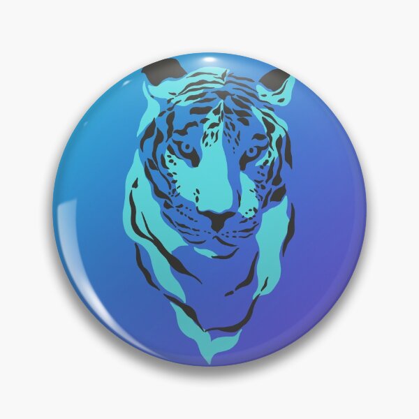 Item preview, Retro Blue Ice Tiger designed and sold by goodguy53.