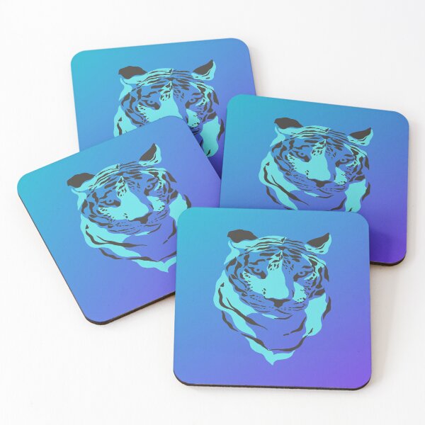 Item preview, Retro Blue Ice Tiger designed and sold by goodguy53.