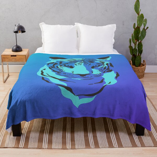 Item preview, Retro Blue Ice Tiger designed and sold by goodguy53.