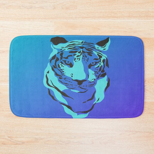 Item preview, Retro Blue Ice Tiger designed and sold by goodguy53.