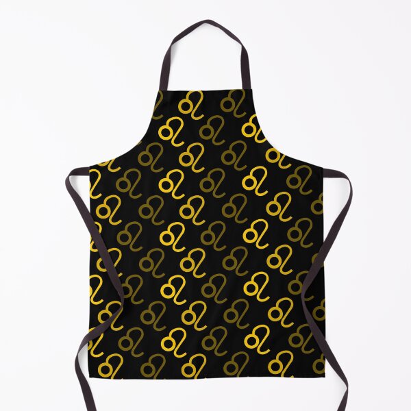 Item preview, Golden yellow lion astrological sign, zodiac symbol gold black background designed and sold by Stéphane Thirion.