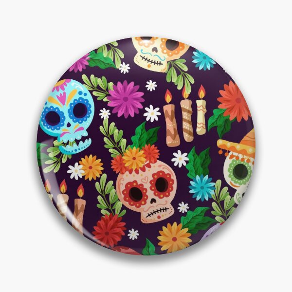 Item preview, Skull patterns designed and sold by OnIlustraciones.