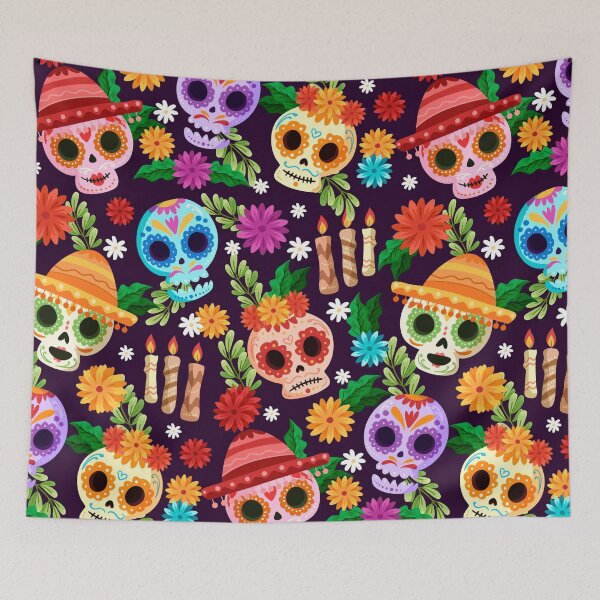Item preview, Skull patterns designed and sold by OnIlustraciones.
