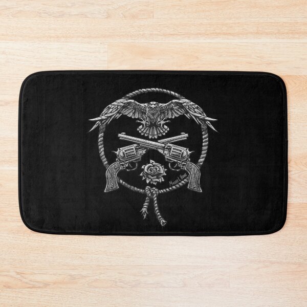 Item preview, Twin Revolvers Hawk Rope and Rose Distressed Design designed and sold by MichaelHoweArts.
