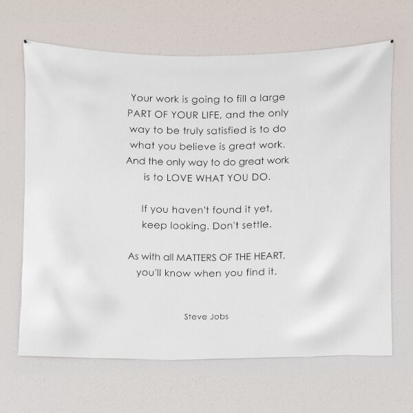 Item preview, Your Work Is Going to Fill a Large Part of Your Life designed and sold by corbrand.
