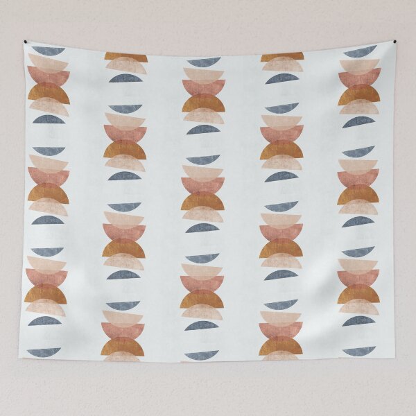 Item preview, Abstract Bohemian Art - Rainbow - Simple Minimal Terracotta - Illustration - Textured designed and sold by seaniekai.