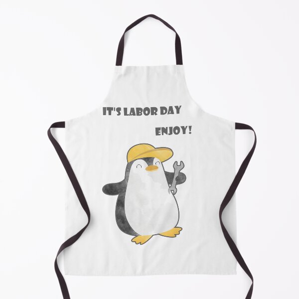 Item preview, It is Labor Day, enjoy! - Happy Penguin Mechanician - Dancing Worker designed and sold by thewishdesigns.