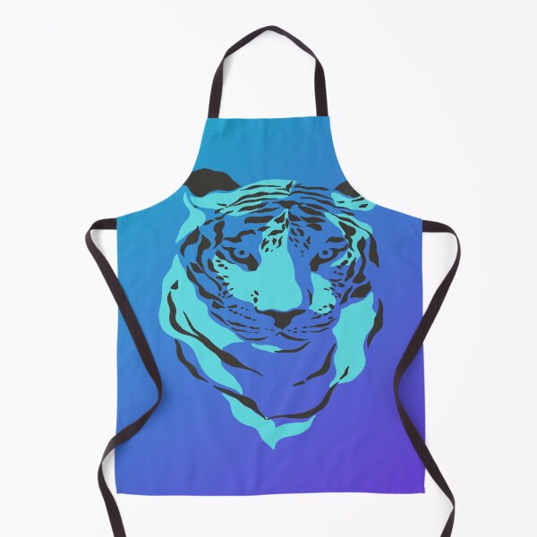 Item preview, Retro Blue Ice Tiger designed and sold by goodguy53.