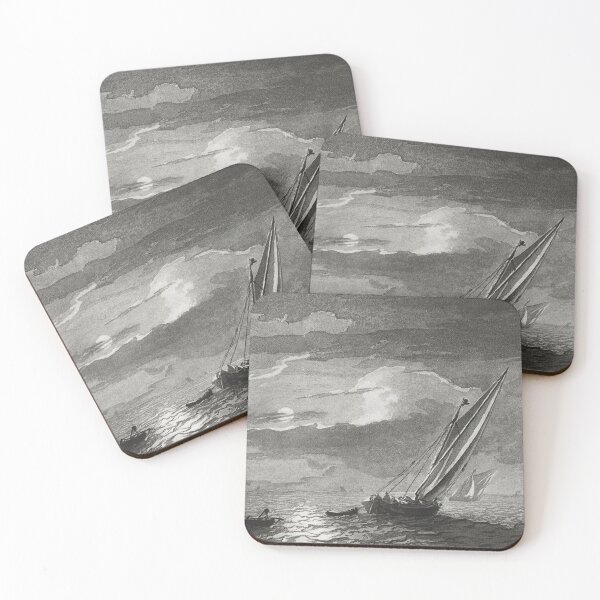 Item preview, Seascape with full moon designed and sold by dusie.