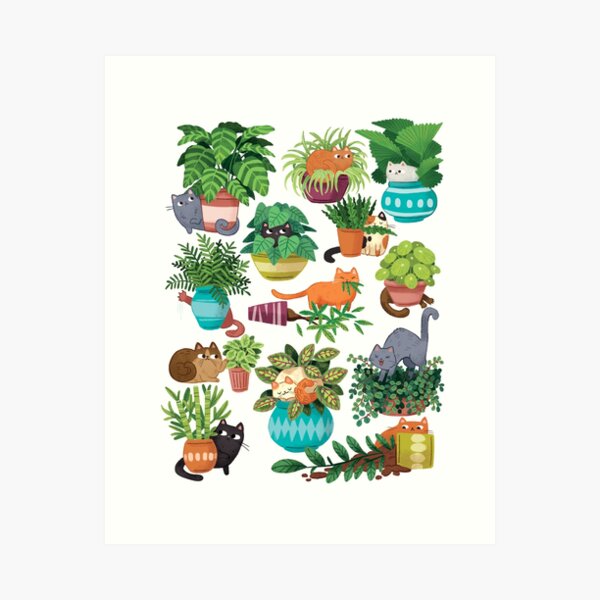 Item preview, Cats And Plants  designed and sold by michelledraws.
