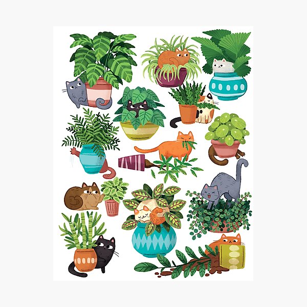 Item preview, Cats And Plants  designed and sold by michelledraws.