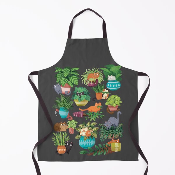 Cats And Plants Apron