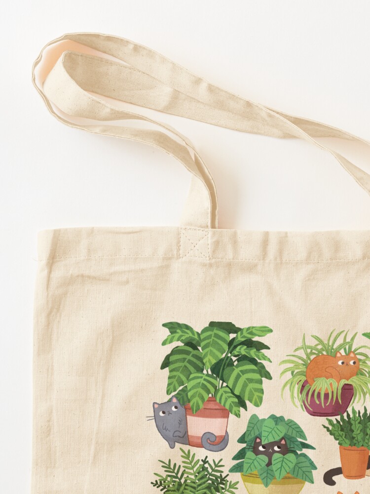 Alternate view of Cats And Plants  Tote Bag