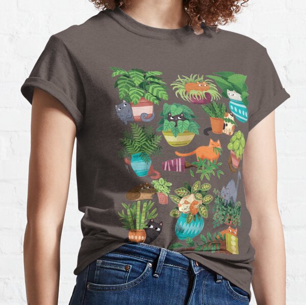 Cats And Plants Classic T-Shirt