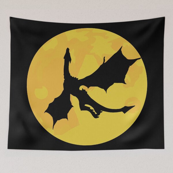 Item preview, Flying Dragon Silhouette Moon designed and sold by Coder-T.