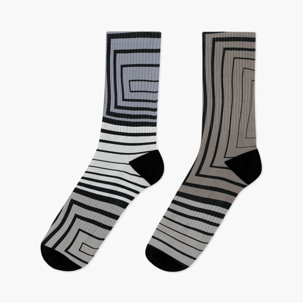 Item preview, Optical Illusions Rectangles Tableau – Gray designed and sold by RoguePatterns.