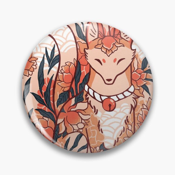Item preview, Floral Lotus Kitsune Fox designed and sold by michelledraws.