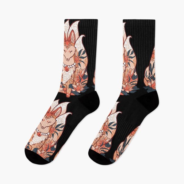 Item preview, Floral Lotus Kitsune Fox designed and sold by michelledraws.