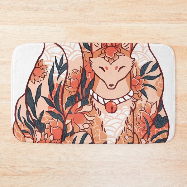 Item preview, Floral Lotus Kitsune Fox designed and sold by michelledraws.