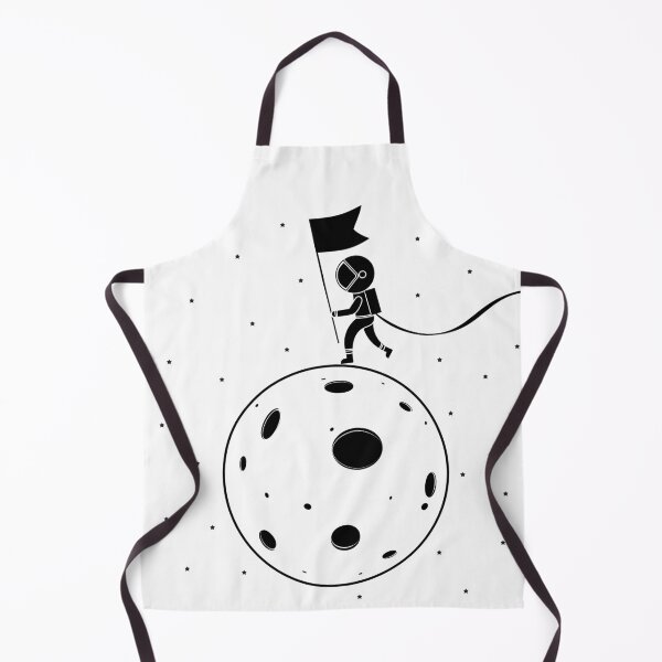 Item preview, Black and White Moon Landing designed and sold by RedRubi.