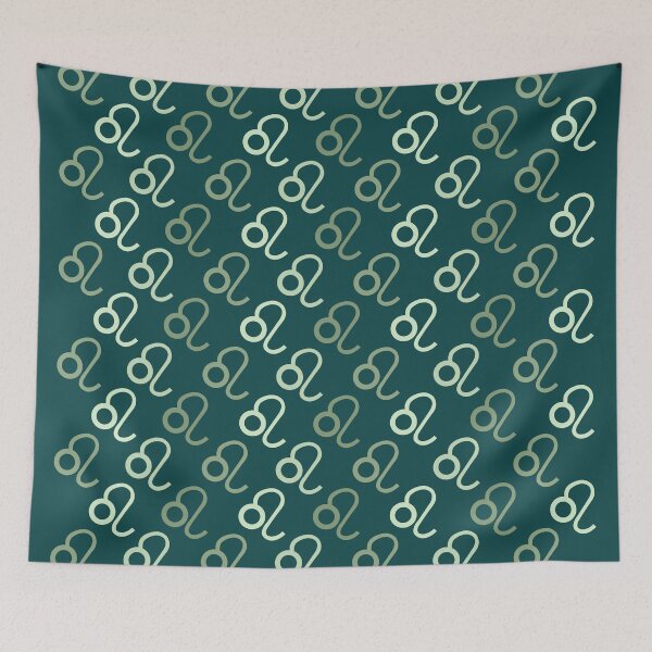 Item preview, Astrology green lion sign, zodiac symbol green background designed and sold by Stéphane  Thirion.
