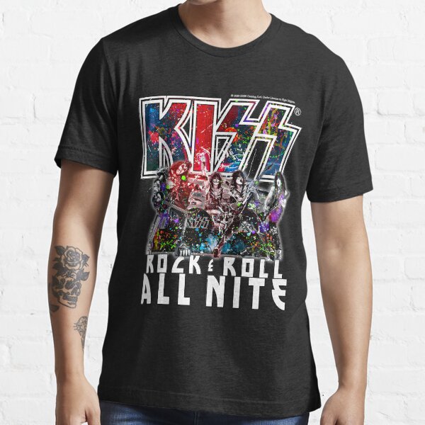 "Kiss Rock n Roll All Nite Colorful Classic Rock " Tshirt for Sale by