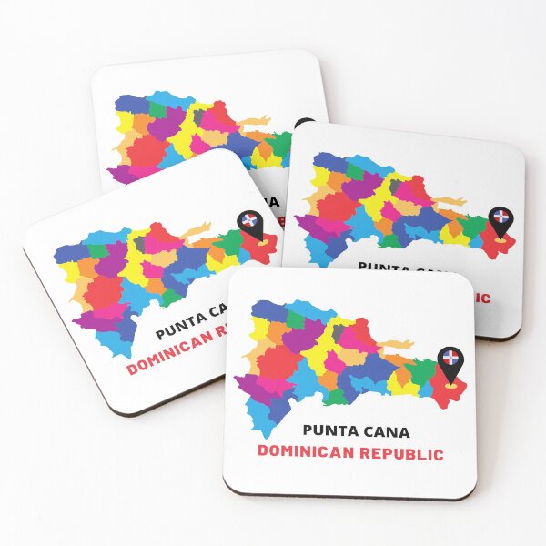 Item preview, Punta Cana Map Dominican Republic designed and sold by Quisqueyanoshop.