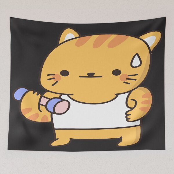 Item preview, Cat Workout designed and sold by TrueTrippyArts.