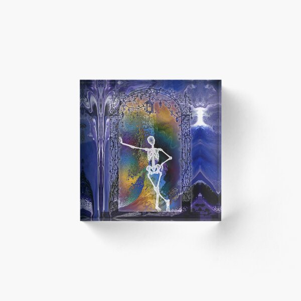 Gateway: Halloween Skeleton Acrylic Block