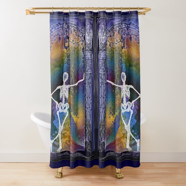 Gateway: Halloween Skeleton Shower Curtain