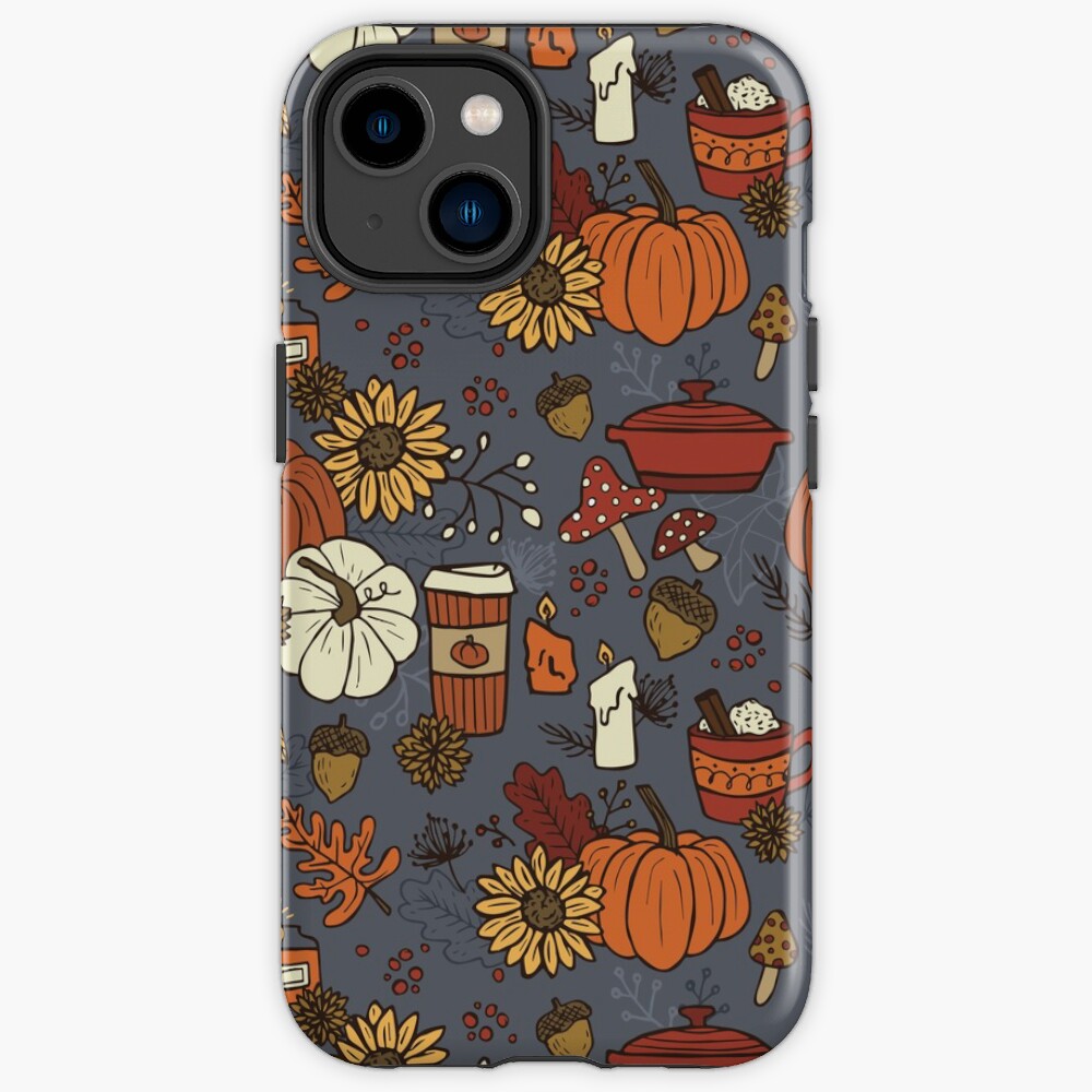 Cozy Fall Vibes Pattern iPhone Case