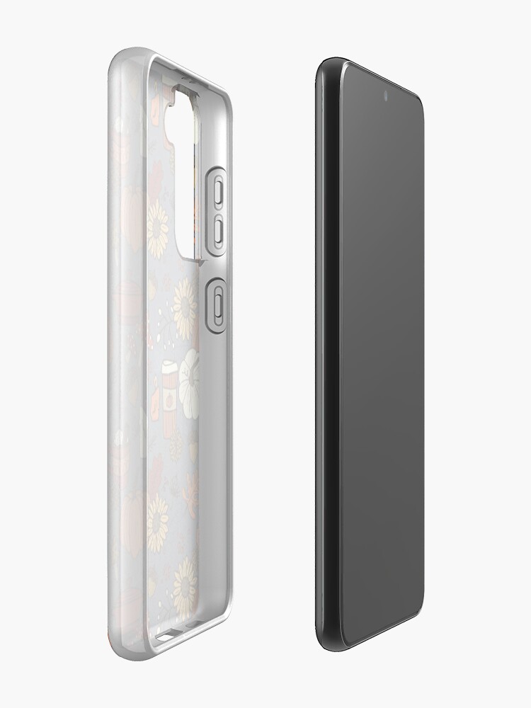 Alternate view of Cozy Fall Vibes Pattern Samsung Galaxy Phone Case