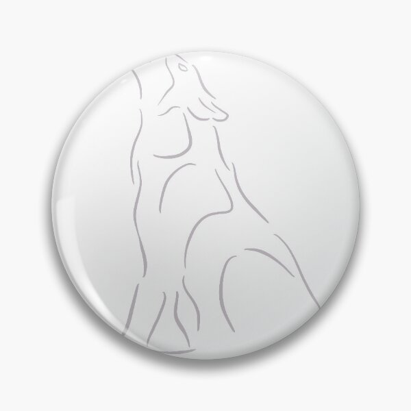 Item preview, Minimalist Wolf Howling designed and sold by ethnicdrawing.