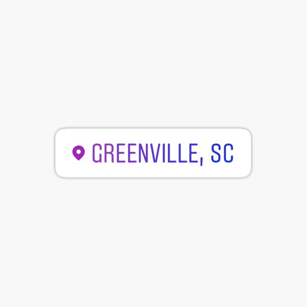 Item preview, Greenville South Carolina Location designed and sold by theclemsonj.