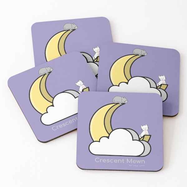 Item preview, Crescent Mewn (Grey Font) designed and sold by GoldenStef.
