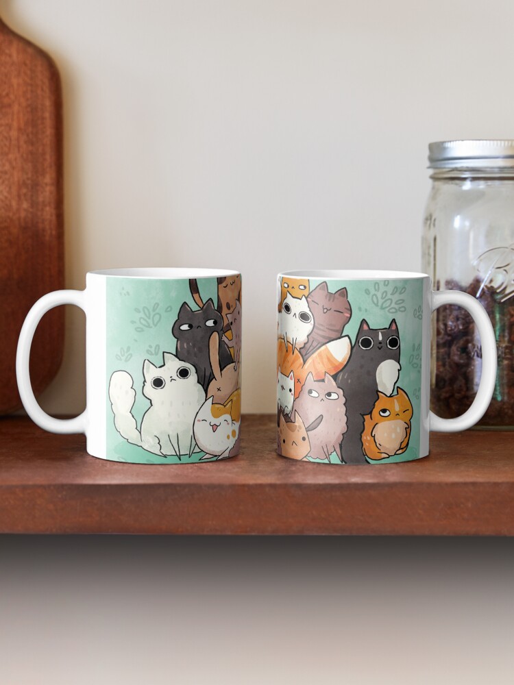 Alternate view of Pile o cat Coffee Mug