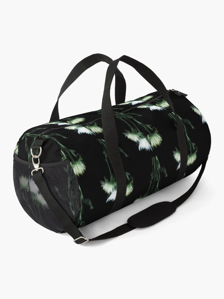 Thumbnail 2 of 3, Duffle Bag, Dreaming Mums Dark Floral designed and sold by LindasPhotoArt.