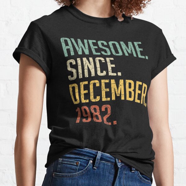 Impresionante desde diciembre de 1982 38.o regalo de cumpleaños 38 años Vintage diciembre de 1982 Camiseta clásica