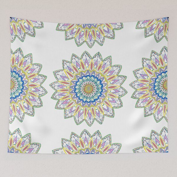 Item preview, Yellow and Blue Mandala designed and sold by KStevensonart.