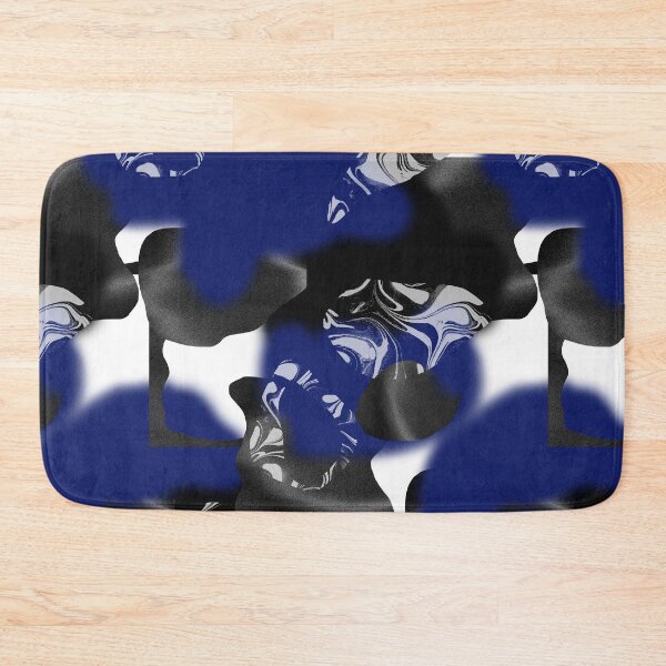 Item preview, Abstract Texture Photoshop Glitch Internet JPEG - Digital Liquid Blue Black Grey and White Collage Pattern designed and sold by Plastic Memory Archive.