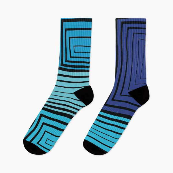 Item preview, Optical Illusions Rectangles Tableau – Blue designed and sold by RoguePatterns.