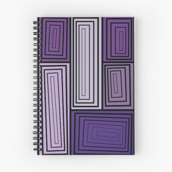 Item preview, Optical Illusions Rectangles Tableau – Purple designed and sold by RoguePatterns.