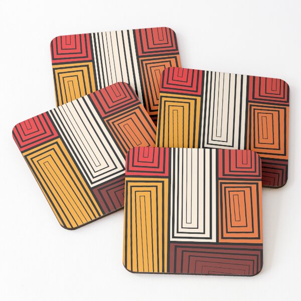 Item preview, Optical Illusions Rectangles Tableau – “The Rogue” Palette designed and sold by RoguePatterns.