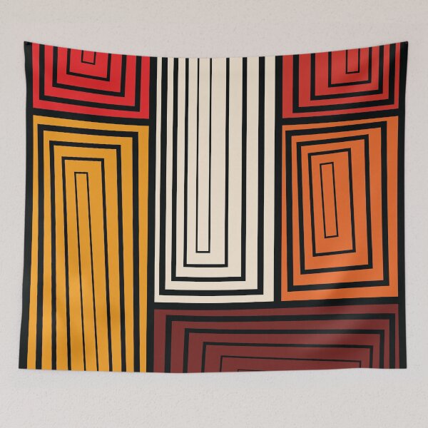 Aperçu de l'œuvre Tableau Rectangles Illusions Optiques - Palette «The Rogue» créée et vendue par RoguePatterns.