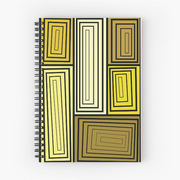 Item preview, Tableau de rectángulos de ilusiones ópticas - Amarillo designed and sold by RoguePatterns.