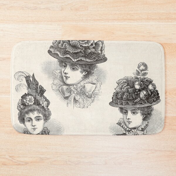 Item preview, Vintage Hat Ad, Paris 1897 designed and sold by Gin  Neko.